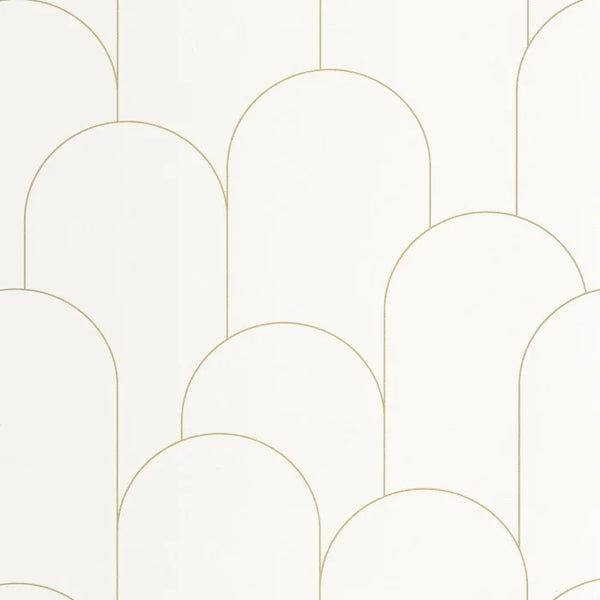 Sample - Ornament Wallpaper - Blanc dore