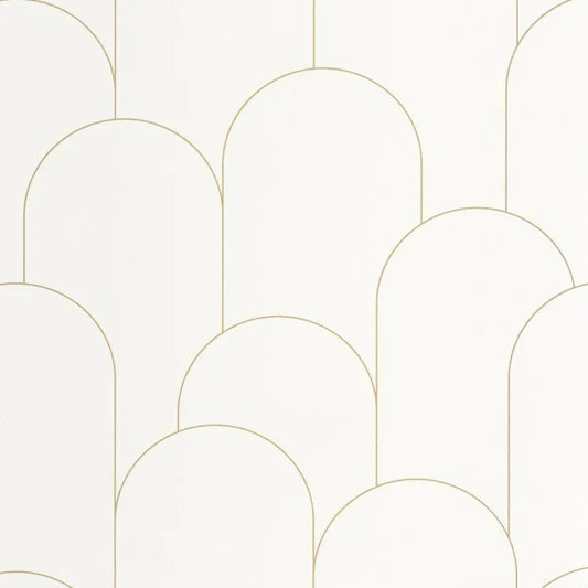 Ornament Wallpaper - Blanc dore