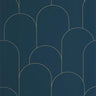 Ornament Wallpaper - Bleu nuit dore