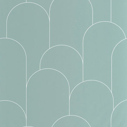 Ornament Wallpaper - Vert d eau blanc