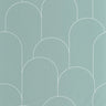 Ornament Wallpaper - Vert d eau blanc