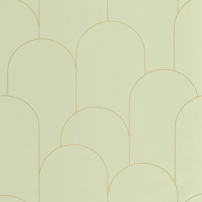 Ornament Wallpaper - Vert Amande Dore
