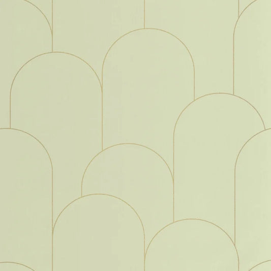 Ornament Wallpaper - Vert Amande Dore
