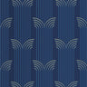 Glamour Wallpaper - Bleu d outre mer dore