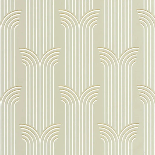 Glamour Wallpaper - Vert Amande Dore