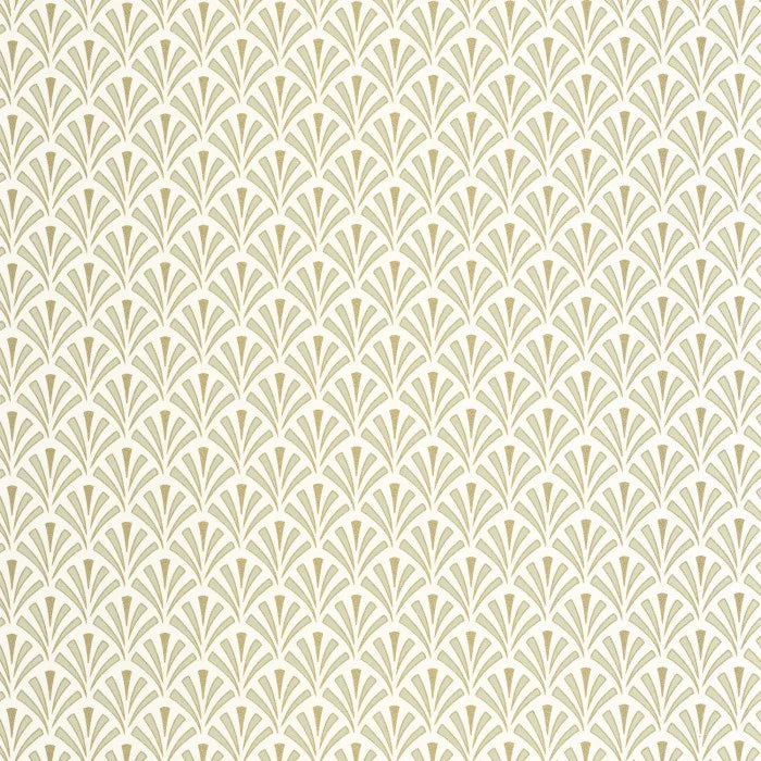 SAMPLE - Abundance Wallpaper - Vert amande dore