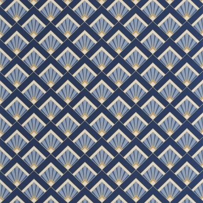Effervescence Wallpaper - Bleu d outre mer dore