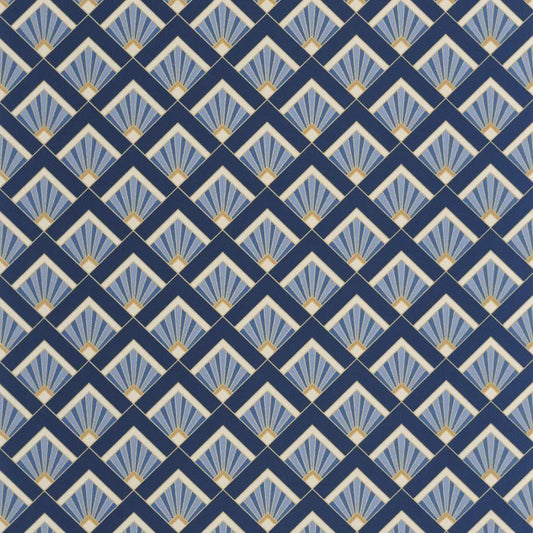 Effervescence Wallpaper - Bleu d outre mer dore