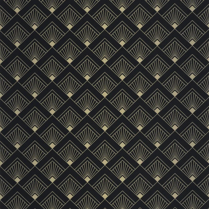 SAMPLE - Effervescence Wallpaper - Noir dore