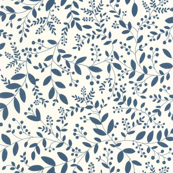 Sample - Sympathy Wallpaper - Bleu indigo
