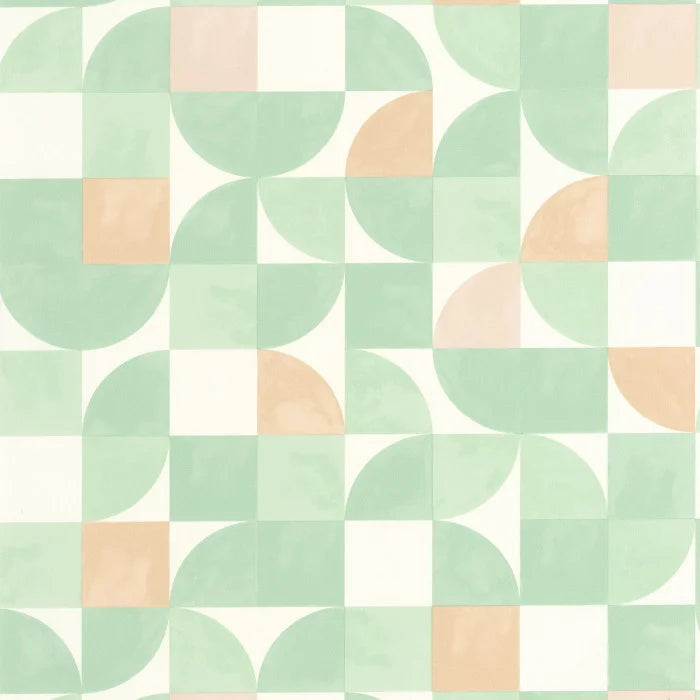 Sample - Happiness Wallpaper - Vert d'eau