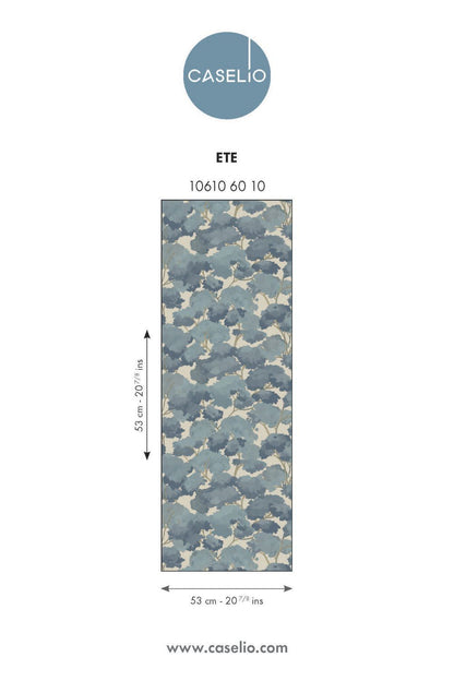 Ete Summer- Tree Tops Wallpaper - Blue