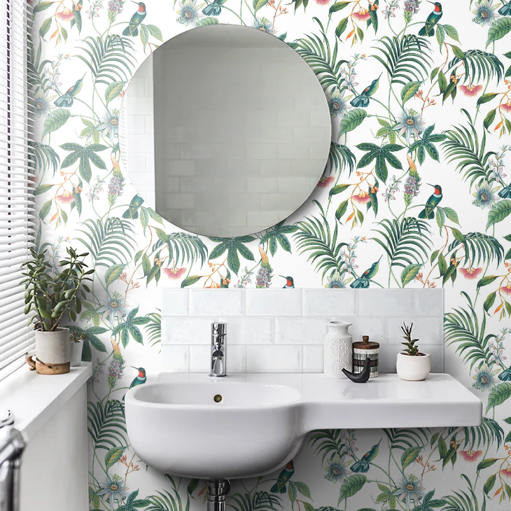 Adilah Wallpaper - White