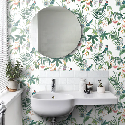 Adilah Wallpaper - White