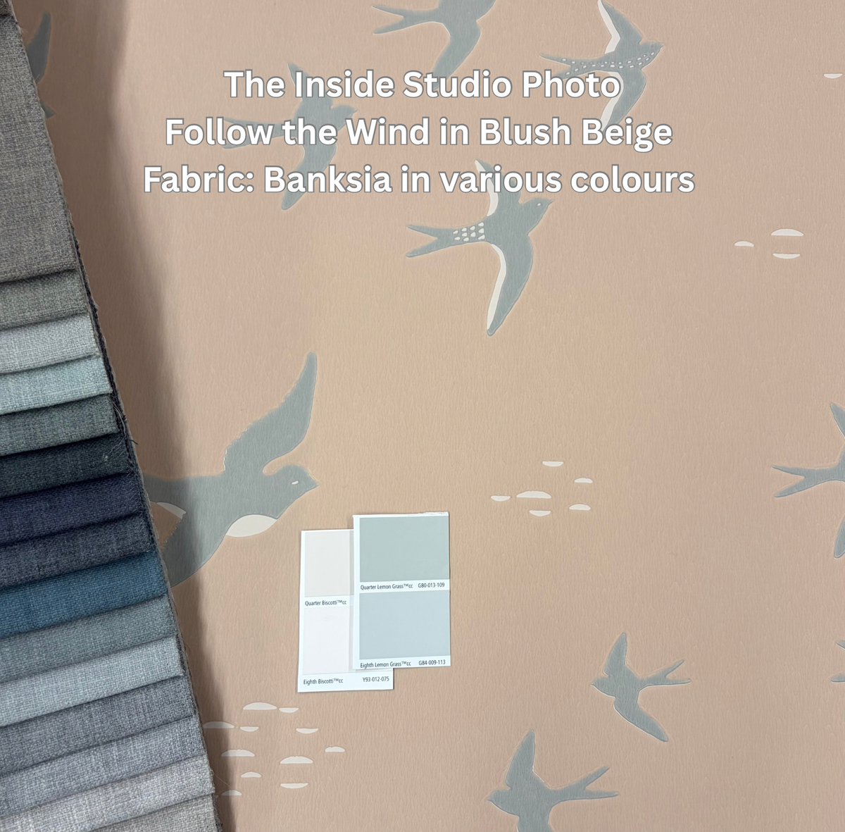 Follow The Wind Wallpaper - Blush Beige