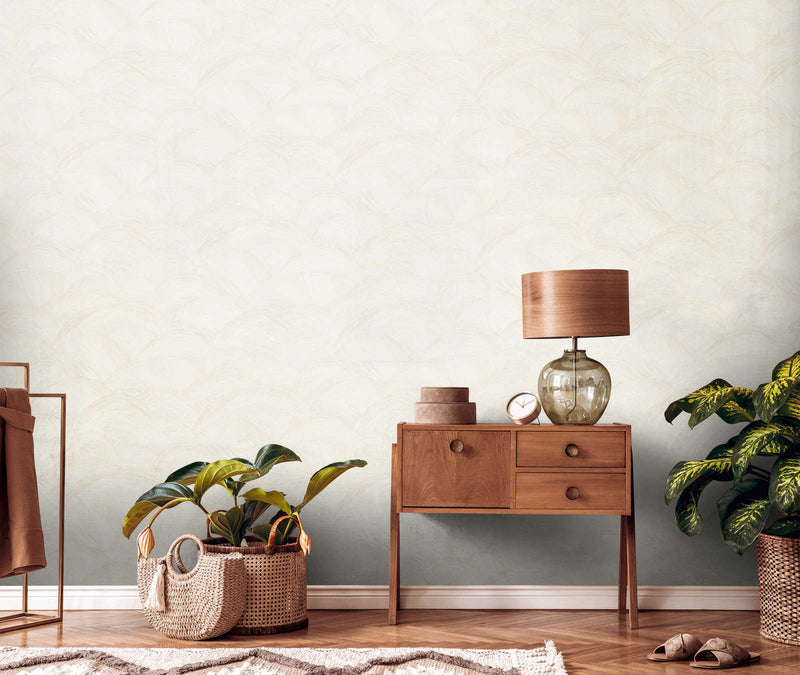 Wave Wallpaper - Cream