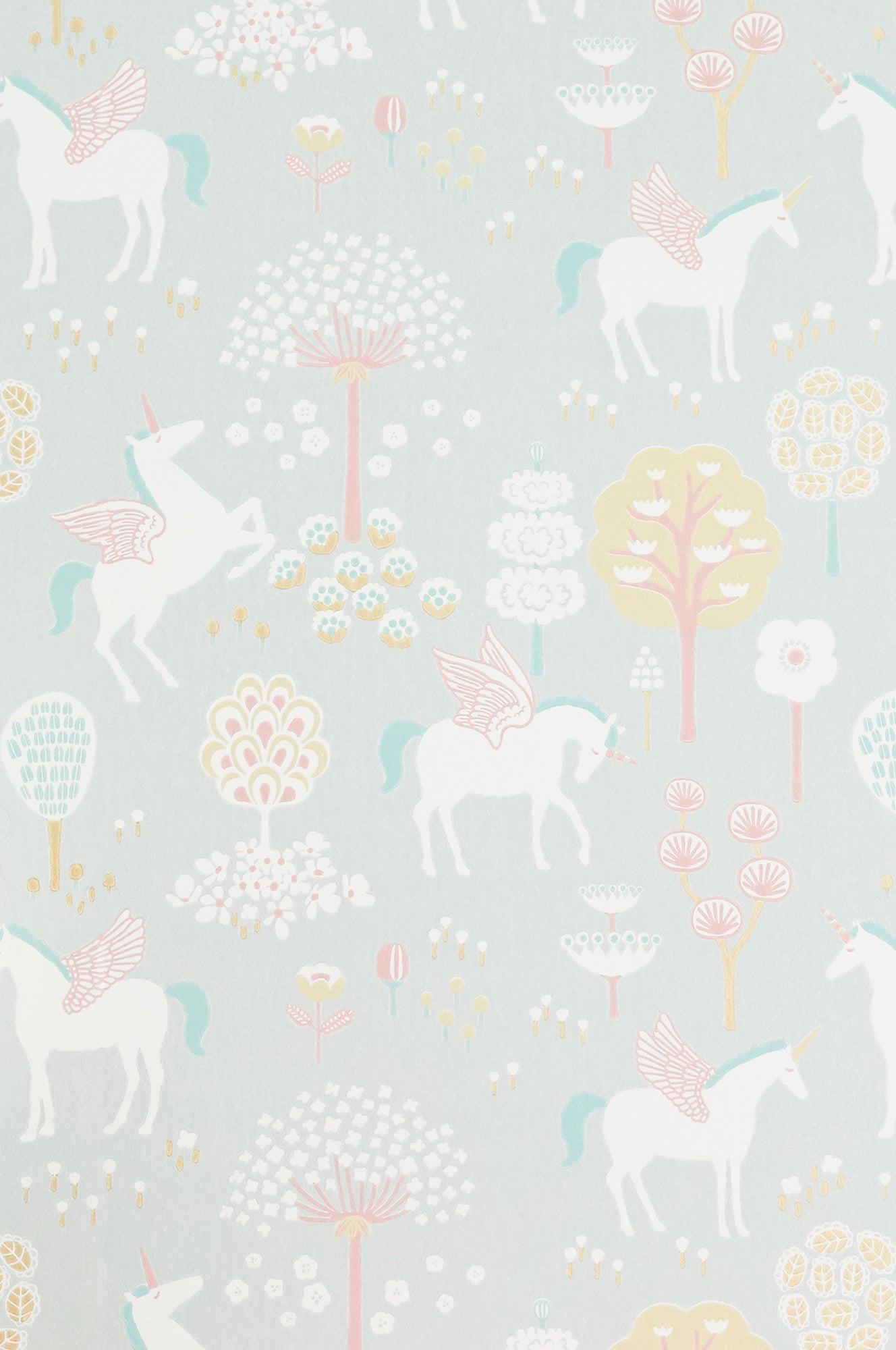 True Unicorns Wallpaper - Grey