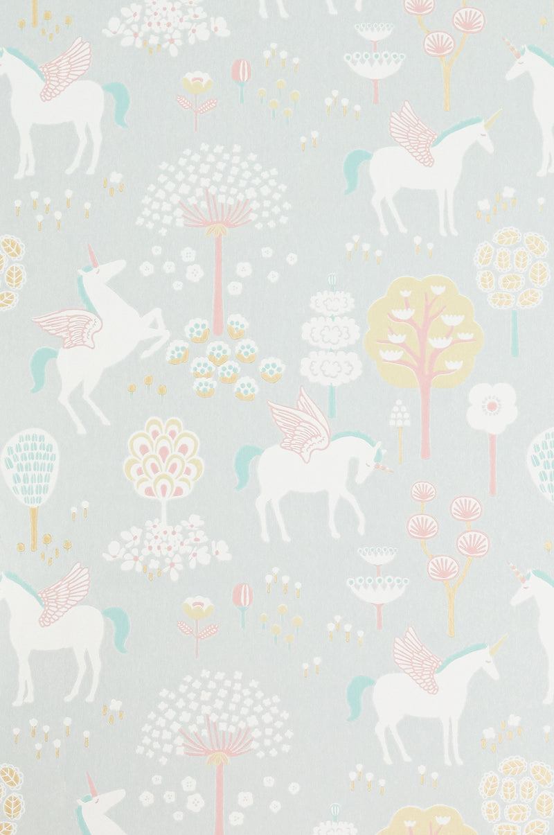 True Unicorns Wallpaper - Grey