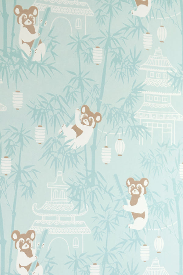 Sample - Bambu Wallpaper - Turquoise