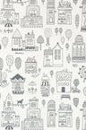 Small Town Wallpaper - Soft Black