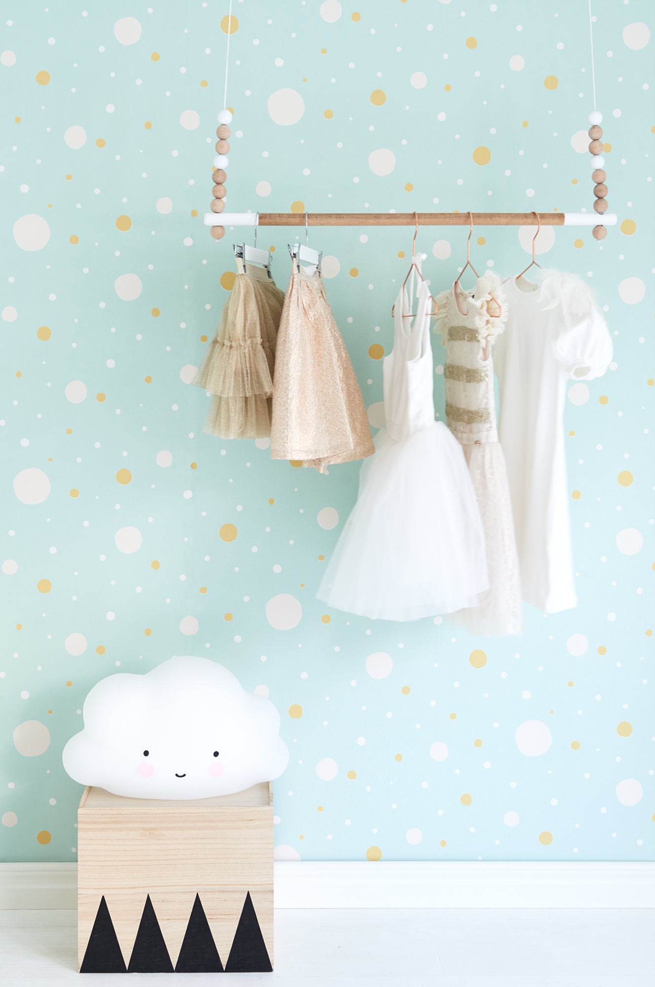 Sample - Confetti Wallpaper - Turquoise
