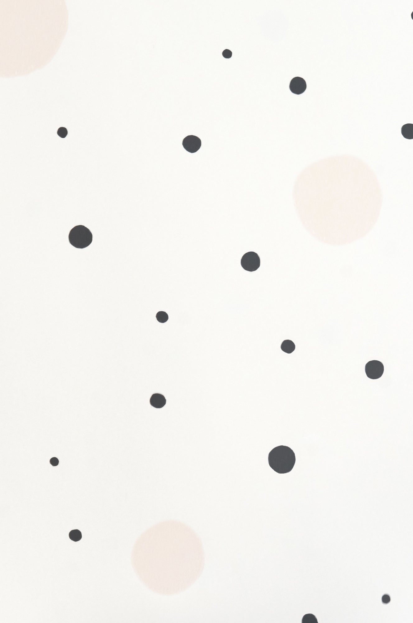 Confetti Wallpaper - Soft Black Dots