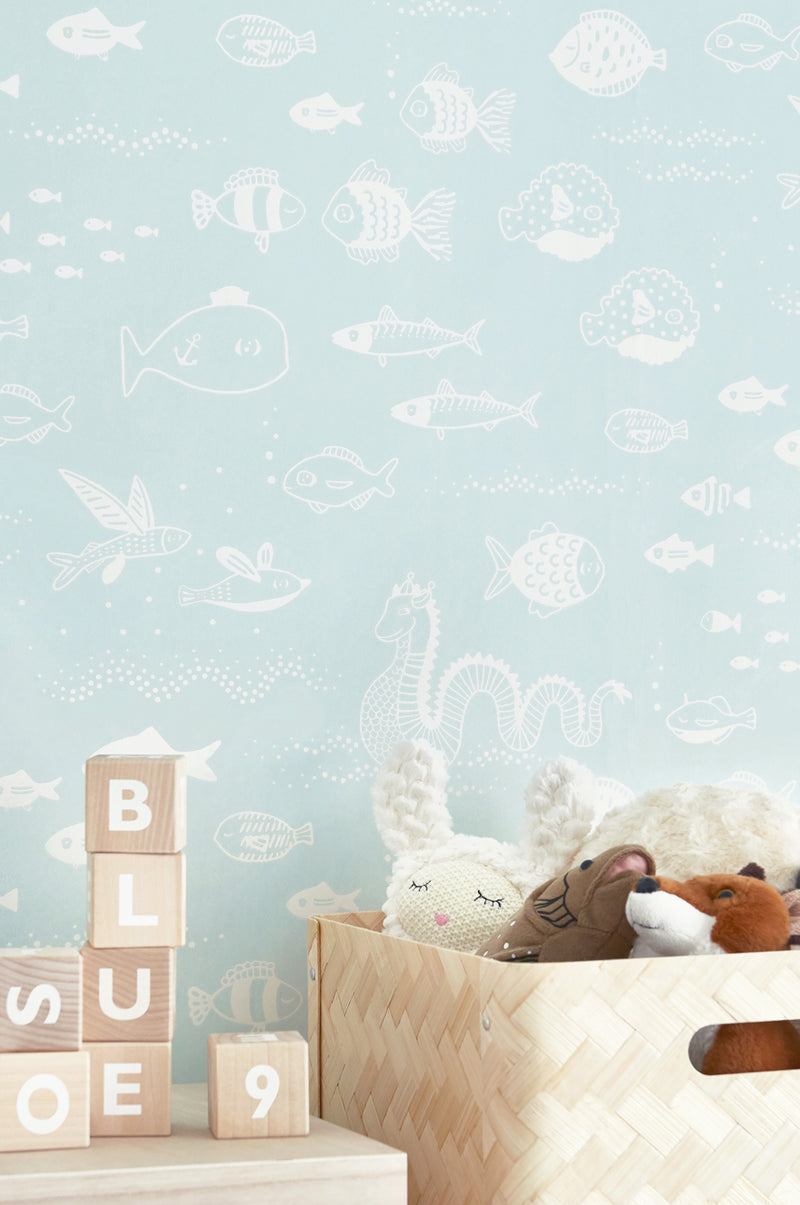 Big Blue Dusty Wallpaper