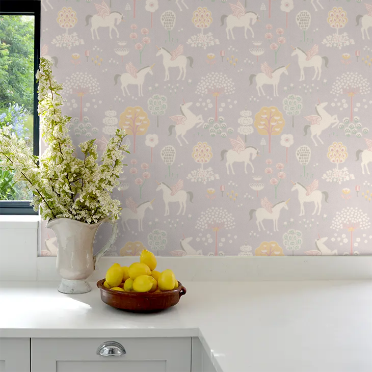 True Unicorns Wallpaper - Lilac