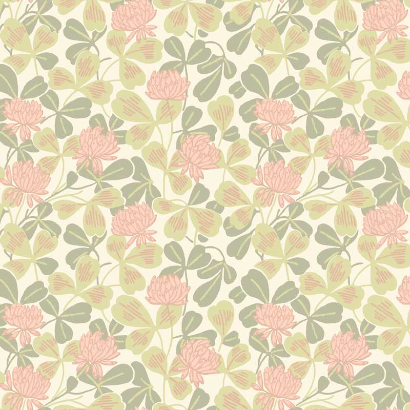 Sample - Klover Floral Wallpaper - Pink