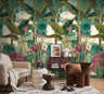 The Wall 4 - Hybrid Wallpaper Mural - Painterly Tropics