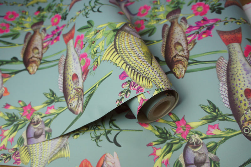Lagoon Fish Wallpaper - 2 Colours