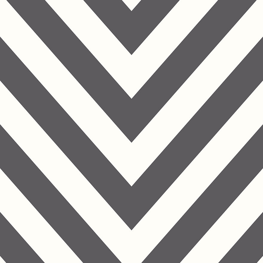 Chevron Wallpaper - Black/White