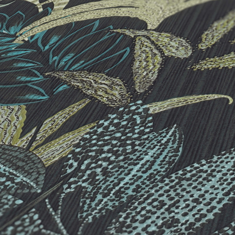 Capetown Jungle Wallpaper -Green/Black