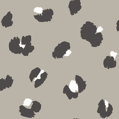 Large Leopard Spot Wallpaper - Taupe - Discontinuing