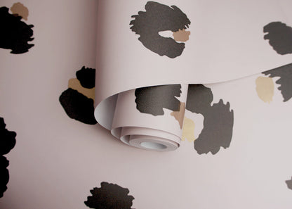 Large Leopard Spot Wallpaper - Pink - Discontinuing