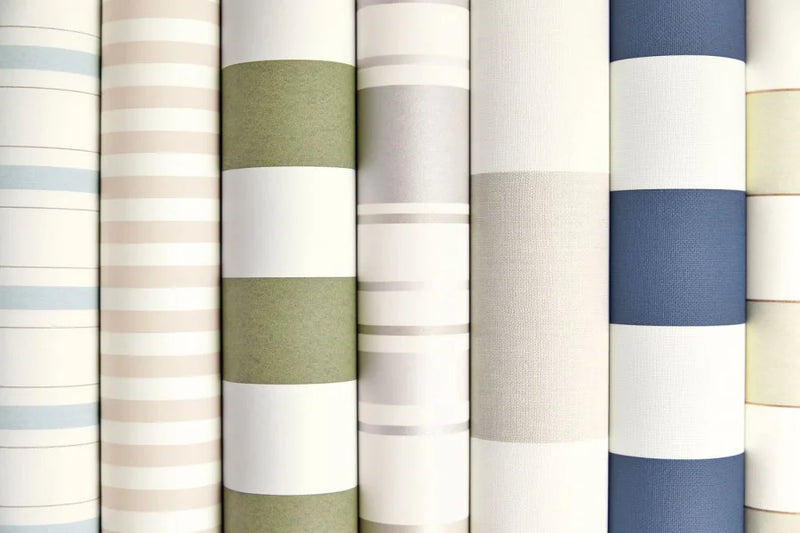 Rayure Wallpaper - Bleu Doux