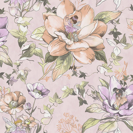 Floral Fairy Wallpaper - Pink - Last 3 Rolls