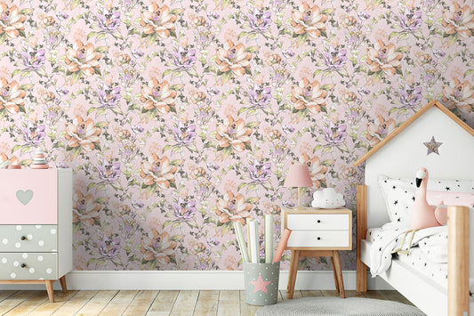 Floral Fairy Wallpaper - Pink - Last 3 Rolls