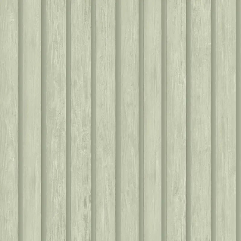 Sample - Acacia Wood Slat Wallpaper - Green