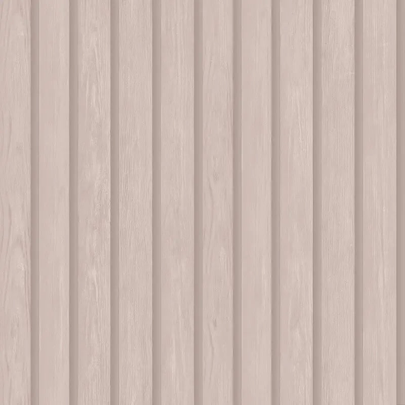 Acacia Wood Slat Wallpaper - Pink - Discontinuing