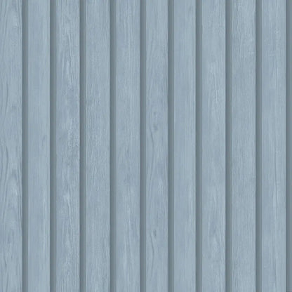 Acacia Wood Slat Wallpaper - Blue - Discontinuing