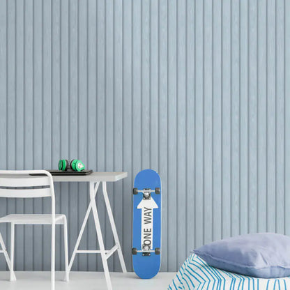 Acacia Wood Slat Wallpaper - Blue - Discontinuing