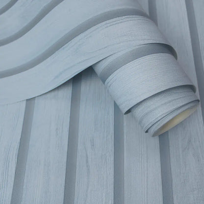 Acacia Wood Slat Wallpaper - Blue - Discontinuing