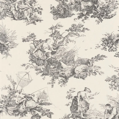 Scène d'été Wallpaper - Noir Fusain