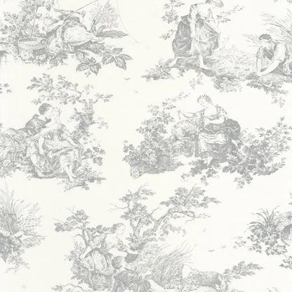 Scène d'été Wallpaper - Gris Perle