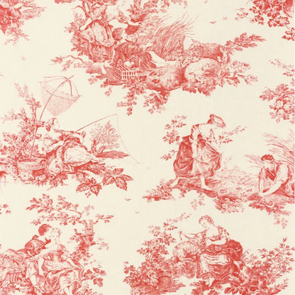 Scène d'été Wallpaper - Rouge Grenat