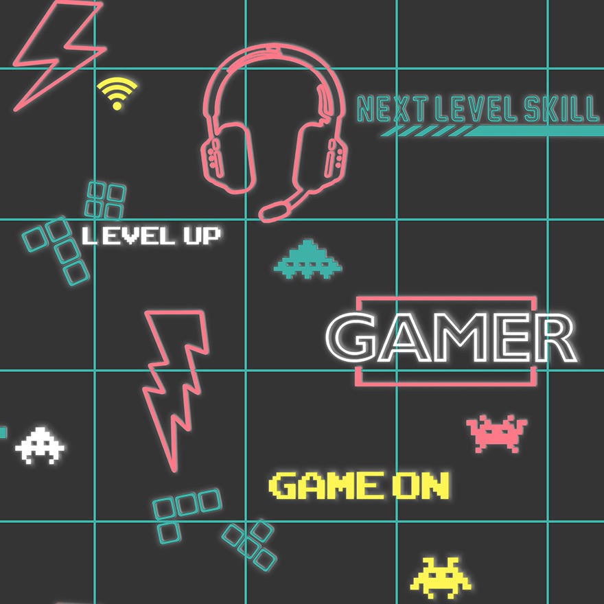 Sample - Gamer Wallpaper - Black/Neon Pink