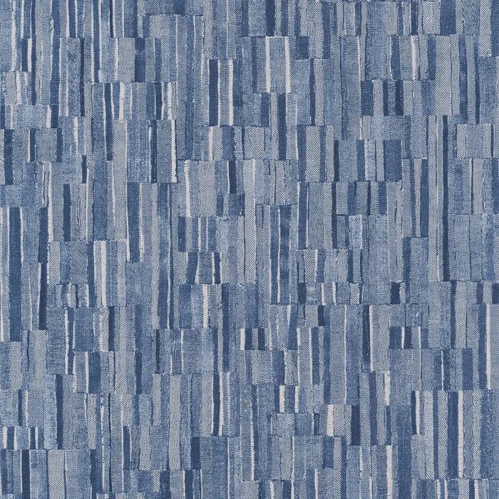 Patch Denim Wallpaper - Bleu Denim