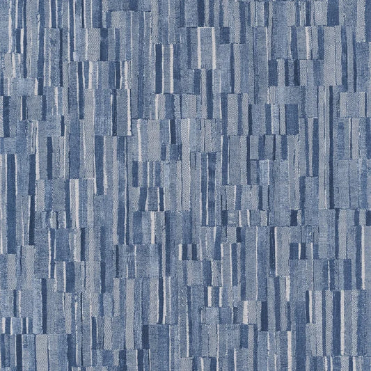 Patch Denim Wallpaper - Bleu Denim