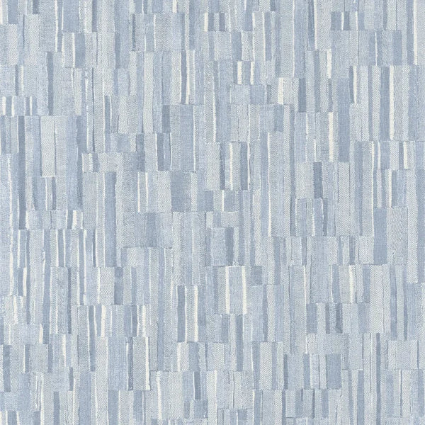 Sample - Patch Denim Wallpaper - Bleu Delave